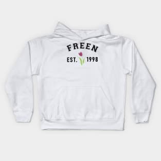 Freen Est 1998 in Black Design Kids Hoodie